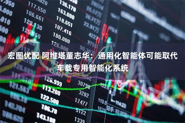 宏图优配 阿维塔董志华：通用化智能体可能取代车载专用智能化系统