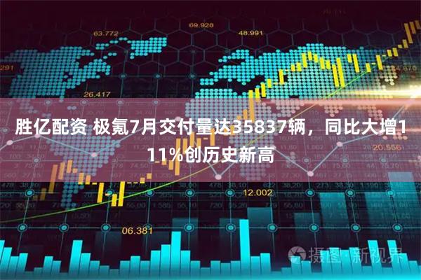 胜亿配资 极氪7月交付量达35837辆，同比大增111%创历史新高